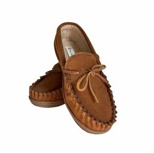 OUTBOUND NEW SUEDE SLIPPER COMFY BROWN